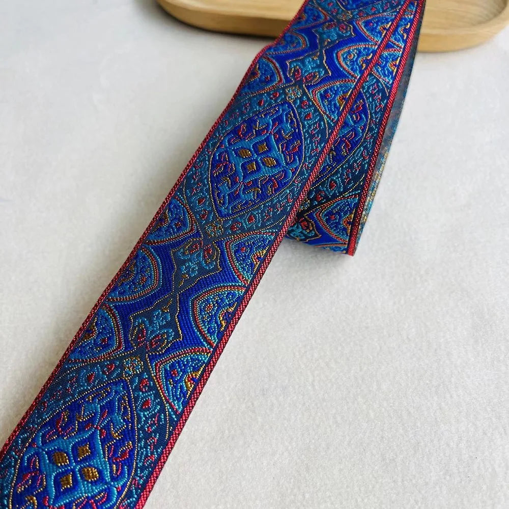 10yards/lots wide 5cm Woven Jacquard Ribbon Trims for curtain and clothing accessory LS-2776
