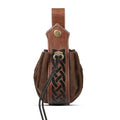 Medieval Belt Elf Leaf Leather Case With Glass Magic Bottle Halloween Decoration Accessories Embossed Retro Leather Belt Set