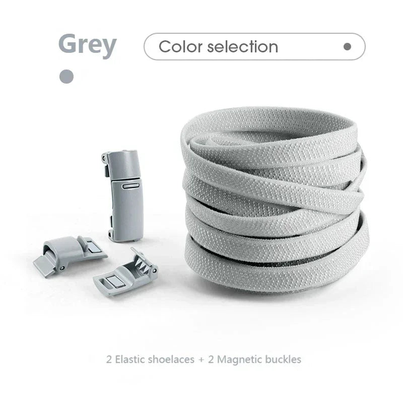 No Tie Shoe Laces Magnetic Shoelaces Without Ties Colorful Lock Elastic Laces Sneakers for Kids Adult Flat Shoelace Rubber Bands