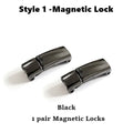 Fashion Metal Shoelace Magnetic Buckle Shoes Accessories Sneaker Kits Metal Laces Buckle 4 Style Shoe Decorations