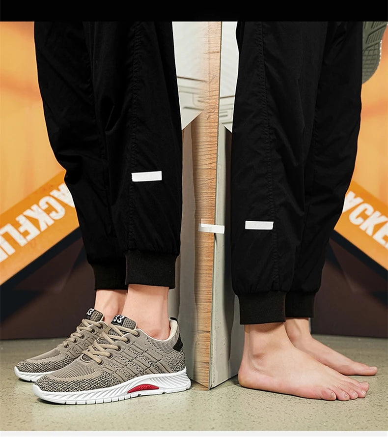 Man Sneakers Elevator Shoes Hidden Heels Breathable Heightening Shoes For Men Increase Insole 6CM Lift Sports Casual Height Shoe