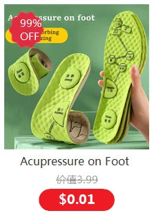 New 4D Massage Insoles Super Soft Sports Shoes Insole for Feet Running Baskets Shoe Sole Arch Support Orthopedic Inserts Unisex
