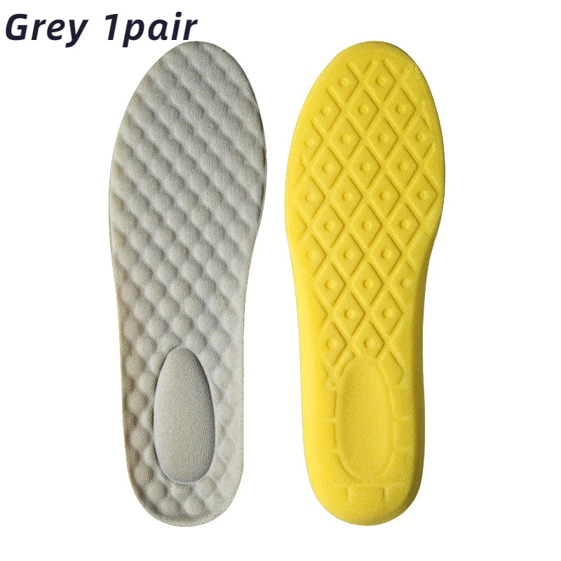Latex Memory Foam Insoles for Sports Soft Foot Support Shoe Pads High Elastic Orthopedic Sport Insole Feet Care Insert Cushion