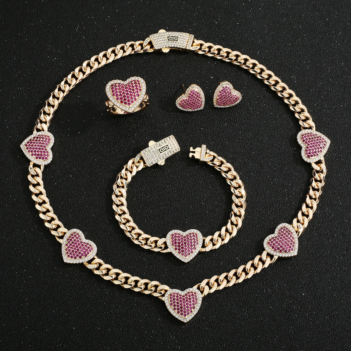 Fashionable love necklace 14K brass 8N multi-style heart-shaped necklace for women Christmas birthday New Year romantic gift