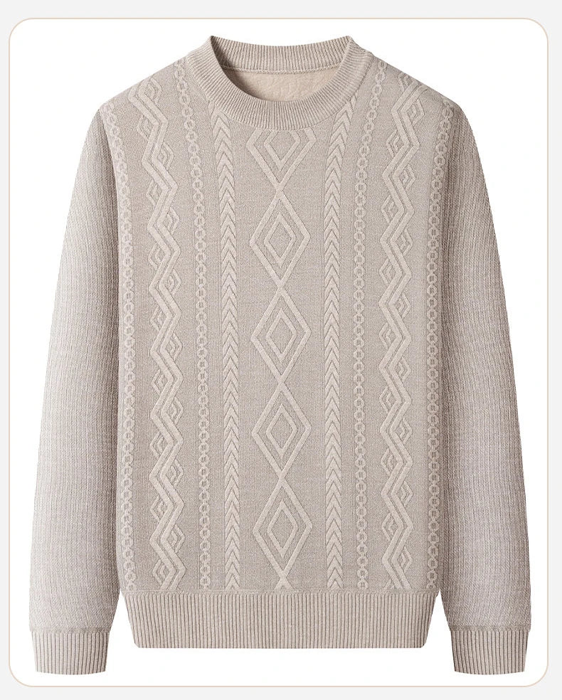 Sweater Men Mock Neck Casual Knitted Pullover Solid Color Warm Regular Fit Sweater Pullovers Mens Sweatwear