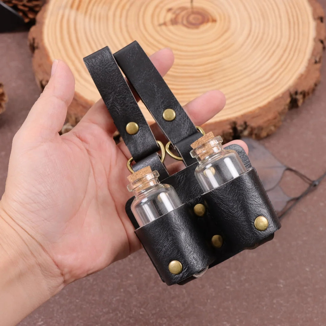 UYEE Medieval Renaissance Cork Glass Magic Bottle Belt Platform Halloween Role Playing Belt Accessories