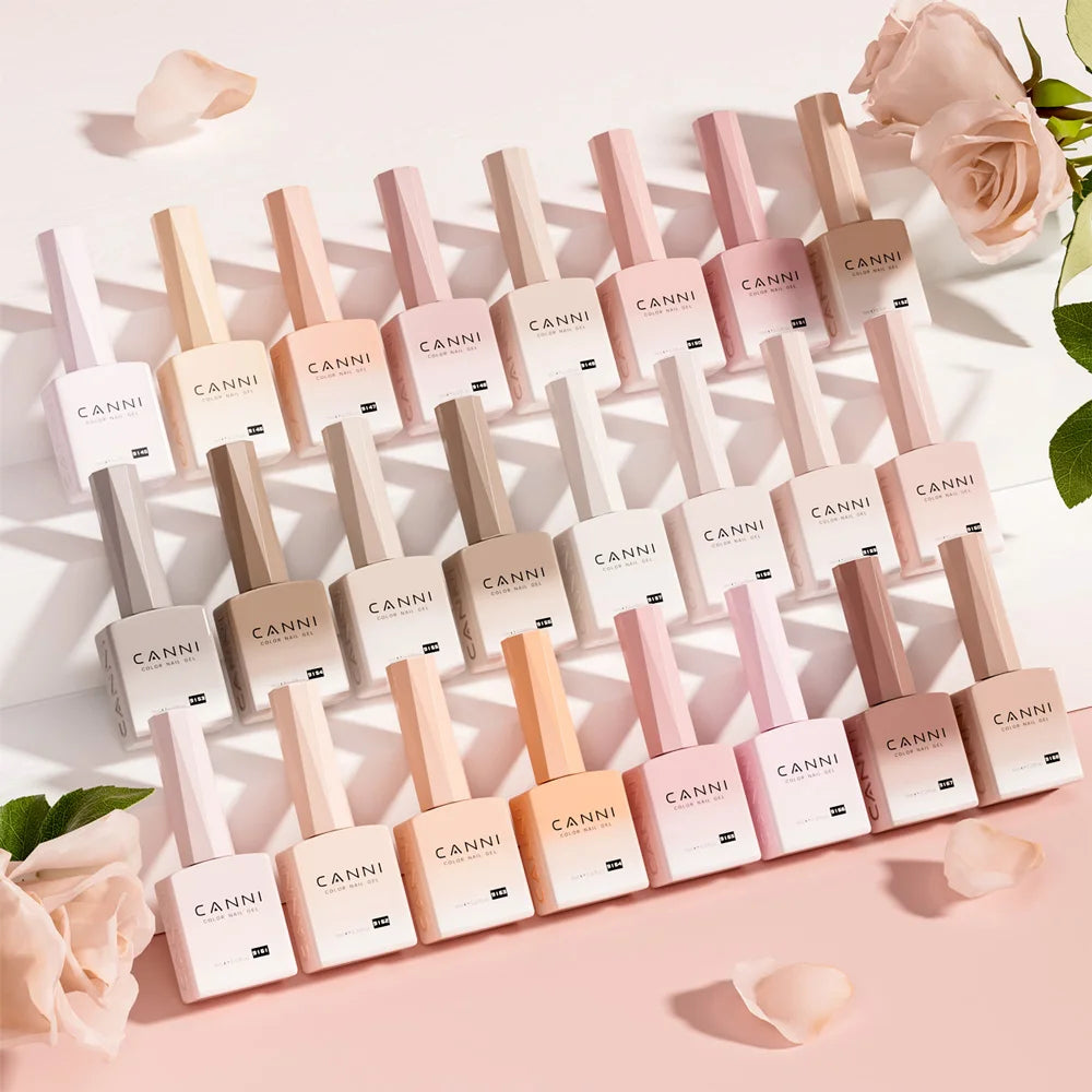 CANNI Hema TPO Free Nail Gel Polish Fall Nails Maillard Color Collection Semi Permanent Diamond Longwear Top Coat 9ml