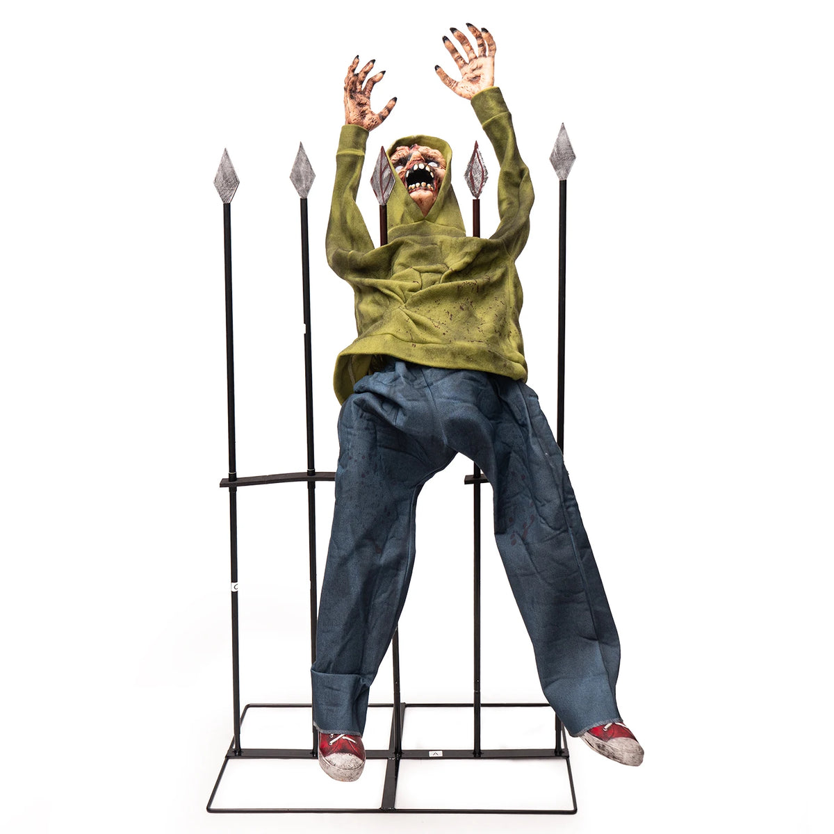Halloween Large Machines Through Fences Boy Haunted House Electric Induction Glow Horror Decorative Ornament