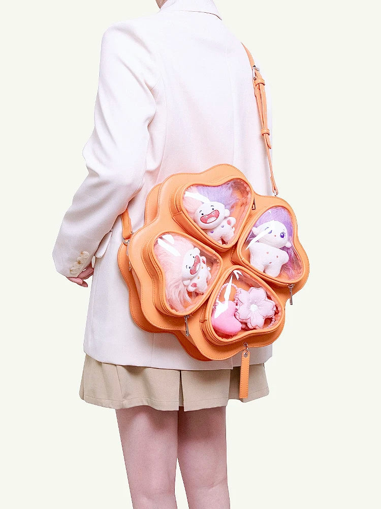 HIATUS original four-leaf clover love pain bag baby bag cute large capacity shoulder messenger backpack lucky grass bag