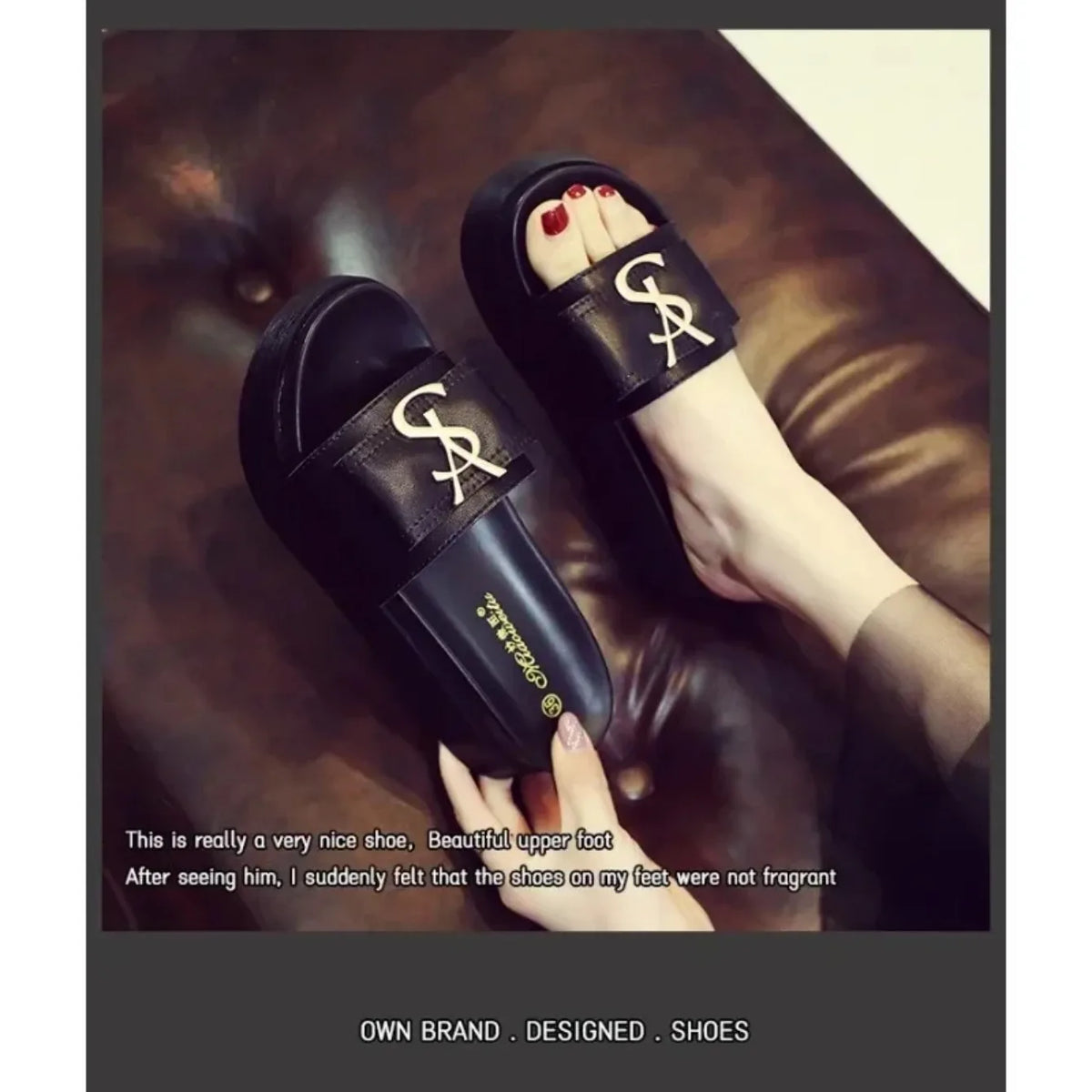 Women Slippers Summer New Platform Designer Sandals Fashion Letters Ladies Shoes Casual Outside Non-slip Slippers Slides Women