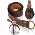 Renaissance Viking Medieval Costume Set Belt and Cork Potion Bottle Bag Pouch Halloween Cosplay Costume Props LARP Accessories