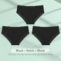 3PCS/Set  Women Cotton Seamless Panties Sexy Low Waist Sretch Solid Color Briefs Female Breahtable Underwear Ribbed Lingerie