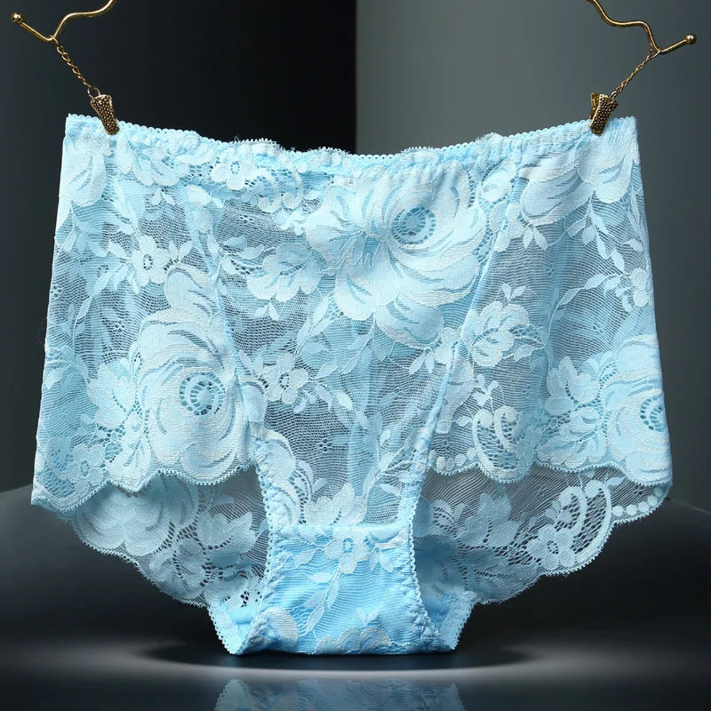 Lencerias sexy lingеrie lace Plus size ropa interior de mujer high waist underwear women cotton crotch comfortable Panties women
