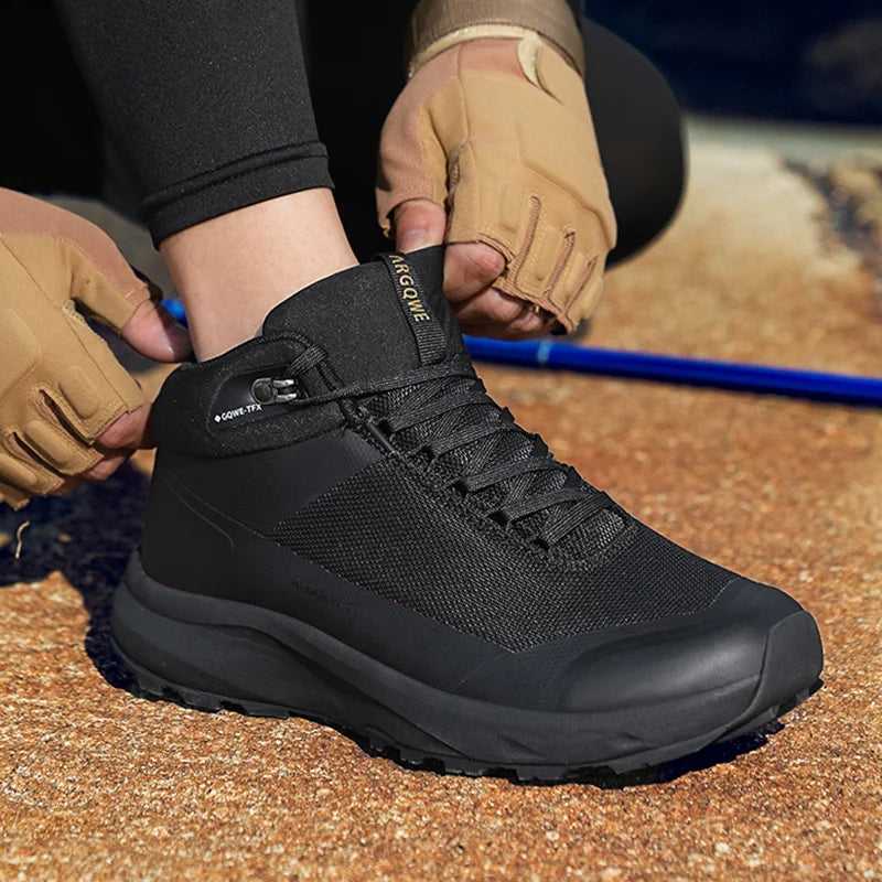 Waterproof Trekking Trainers for Men Comfortable and Supportive Man Hiking Sneakers Outdoor Activities Climbing Walking Shoes