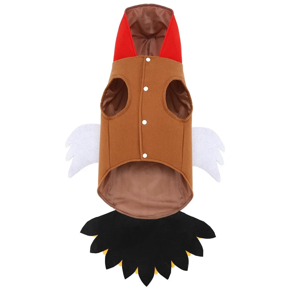 Halloween Dogs Turkey Costume Pets Thanksgiving Costume Winter Clothes Apparel Cosplay Dress Up for Small Medium Large Dogs