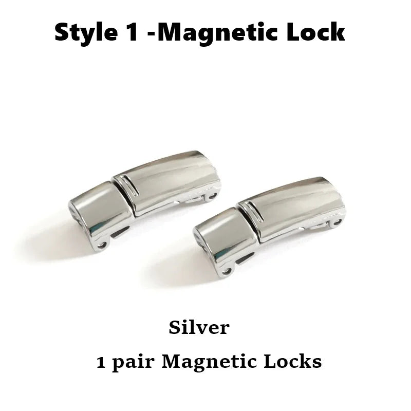 Fashion Metal Shoelace Magnetic Buckle Shoes Accessories Sneaker Kits Metal Laces Buckle 4 Style Shoe Decorations