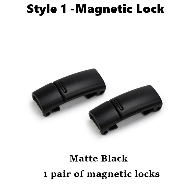 Fashion Metal Shoelace Magnetic Buckle Shoes Accessories Sneaker Kits Metal Laces Buckle 4 Style Shoe Decorations