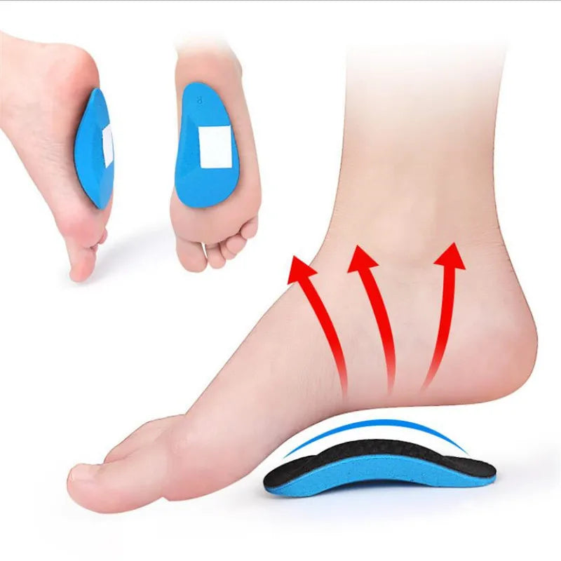 1Pair EVA Sports Palm Protector Insole For Men Women Flat Arch Support Half Cushion Inside Outside Splay Orthopedic Footbed Pads