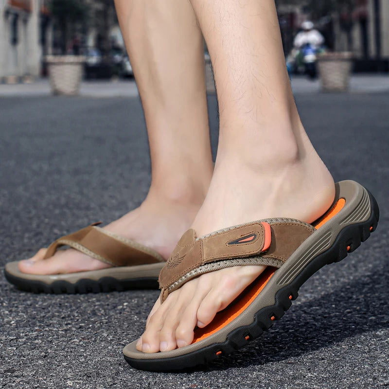 Beach Shoes for Man Fashion Outdoor Men Sandals Flip Flops Anti Slip Breathable Sneakers Men Sports Shoe 2025 New Arrival Summer