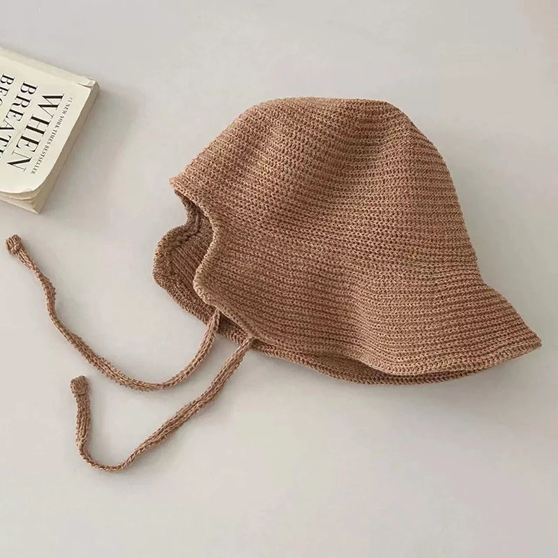 Women's Summer Linen Straw Sun Hats, Wide Brim Beach Cap, Regency Bonnet Style Hat with Bow
