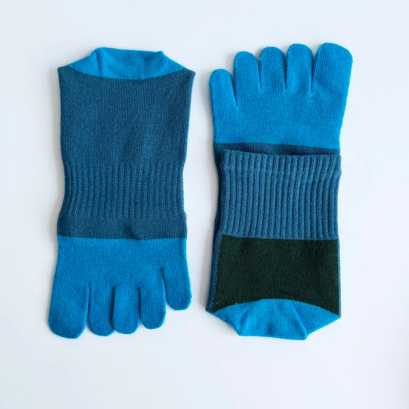 Mans Five Finger Socks Sport Compression Cotton Anti-Bacterial Breathable Warm Outdoor Travel Bike Run Toe Short Socks Student