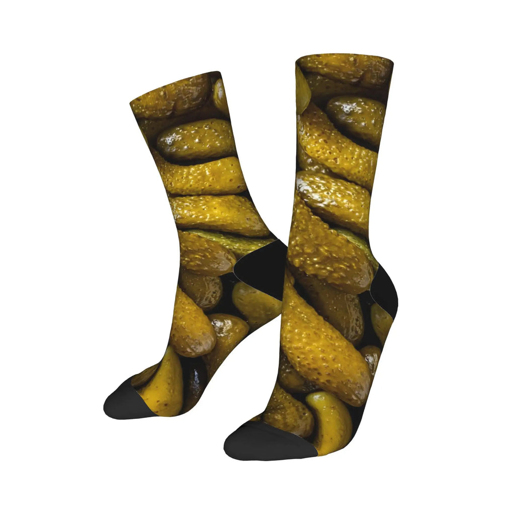 Cucumber Stockings Men  Socks Medium Soft Casual Socks Winter Running Sports Anti Skid Design Socks Gift Idea