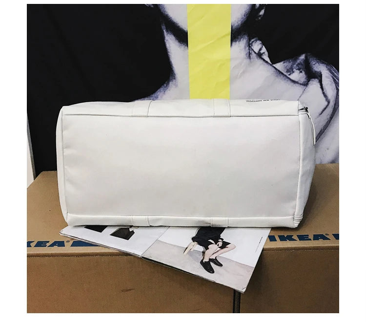 Men Gym Bag custom logo Large Dry And Wet Fitness Handbag Male Female Sports bag personality customization PU Leather Travel bag