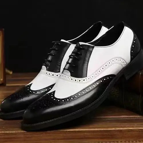 Oxfords Men's Leather Shoes Formal Shoes for Men Brogues Oxfords Male Wedding Party Office Business Shoe Man Zapatos De Hombre