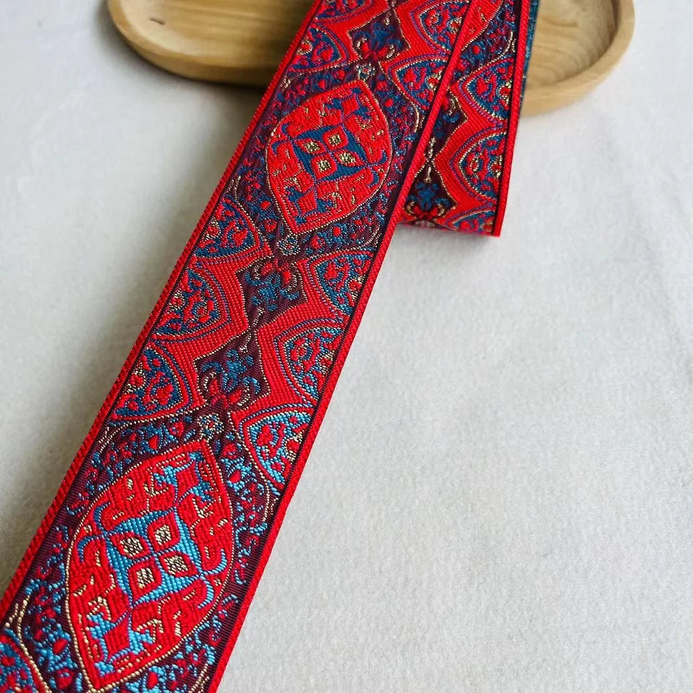 10yards/lots wide 5cm Woven Jacquard Ribbon Trims for curtain and clothing accessory LS-2776