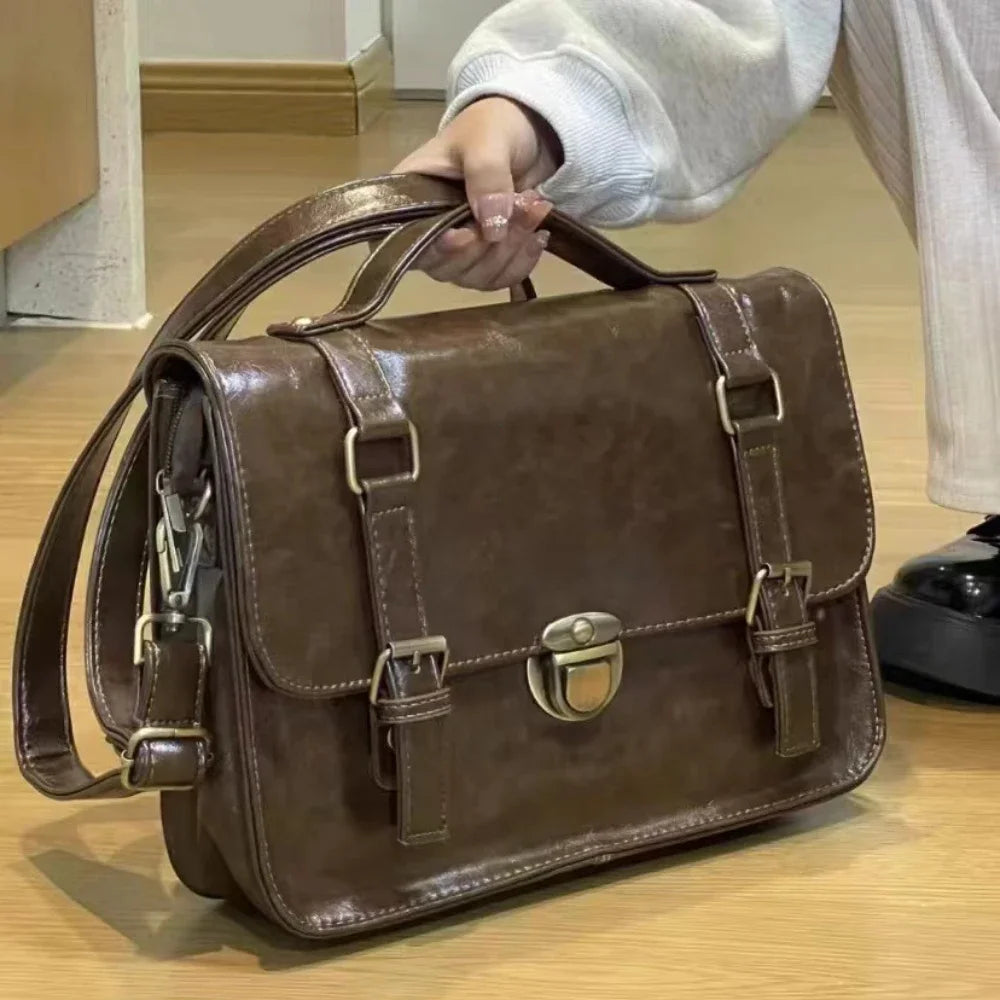 Japanese Students Vintage Women Handbags Crossbody Streetwear Preppy Y2k Fashion Messenger Bag Trendy All Match Casual Backpacks