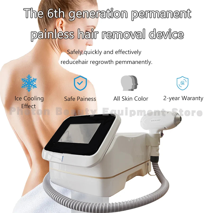 4000w Mini Ice Platinum Epilator 808nm Diode  Hair Removal  Machine Skin Rejuvenation Affordable Options for Beauty Studios