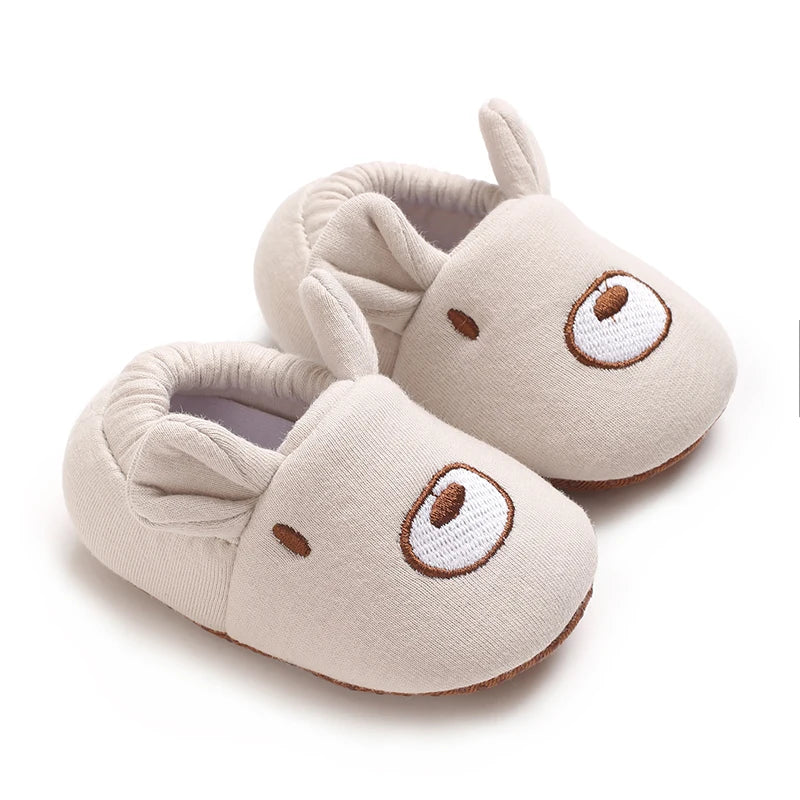 0-1Year Fashion Casual Shoes CartoonBaby Shoes Newborn Boy Girl First Walker Cute Spring and Autumn Pure Cotton Warm Soft Bottom