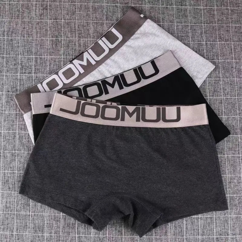 3PCS Popular Solid Women's Cotton Panties Boxer Underwear Ladies Breathable Letter Belt Briefs  Sports Female Knickers Boyshorts