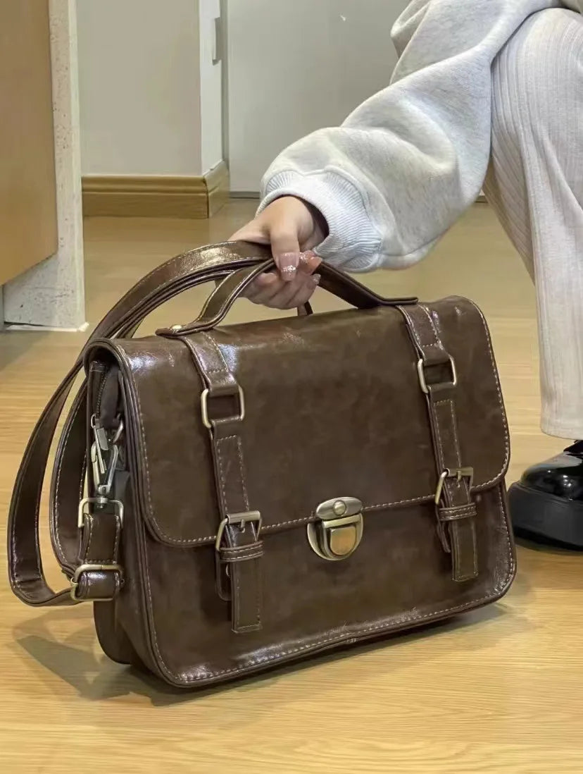Japanese Students Vintage Women Handbags Crossbody Streetwear Preppy Y2k Fashion Messenger Bag Trendy All Match Casual Backpacks