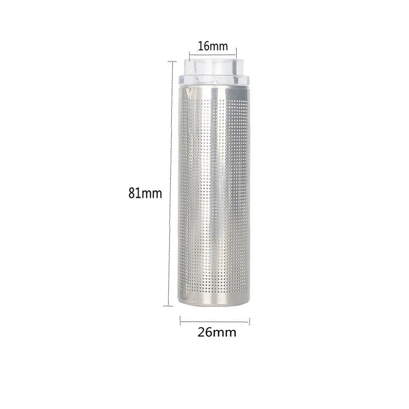 12/16mm Aquarium Inflow Inlet Filter Stainless Steel Mesh Net Guard Fish Tank Filter Accesories Intake Strainer Prefilter Cover
