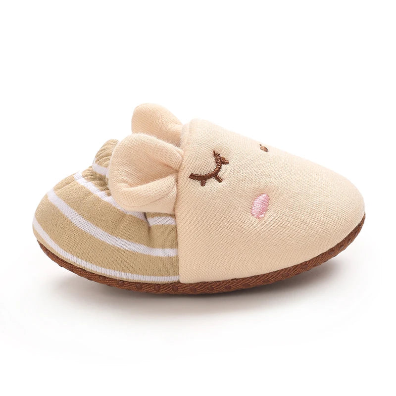 0-1Year Fashion Casual Shoes CartoonBaby Shoes Newborn Boy Girl First Walker Cute Spring and Autumn Pure Cotton Warm Soft Bottom