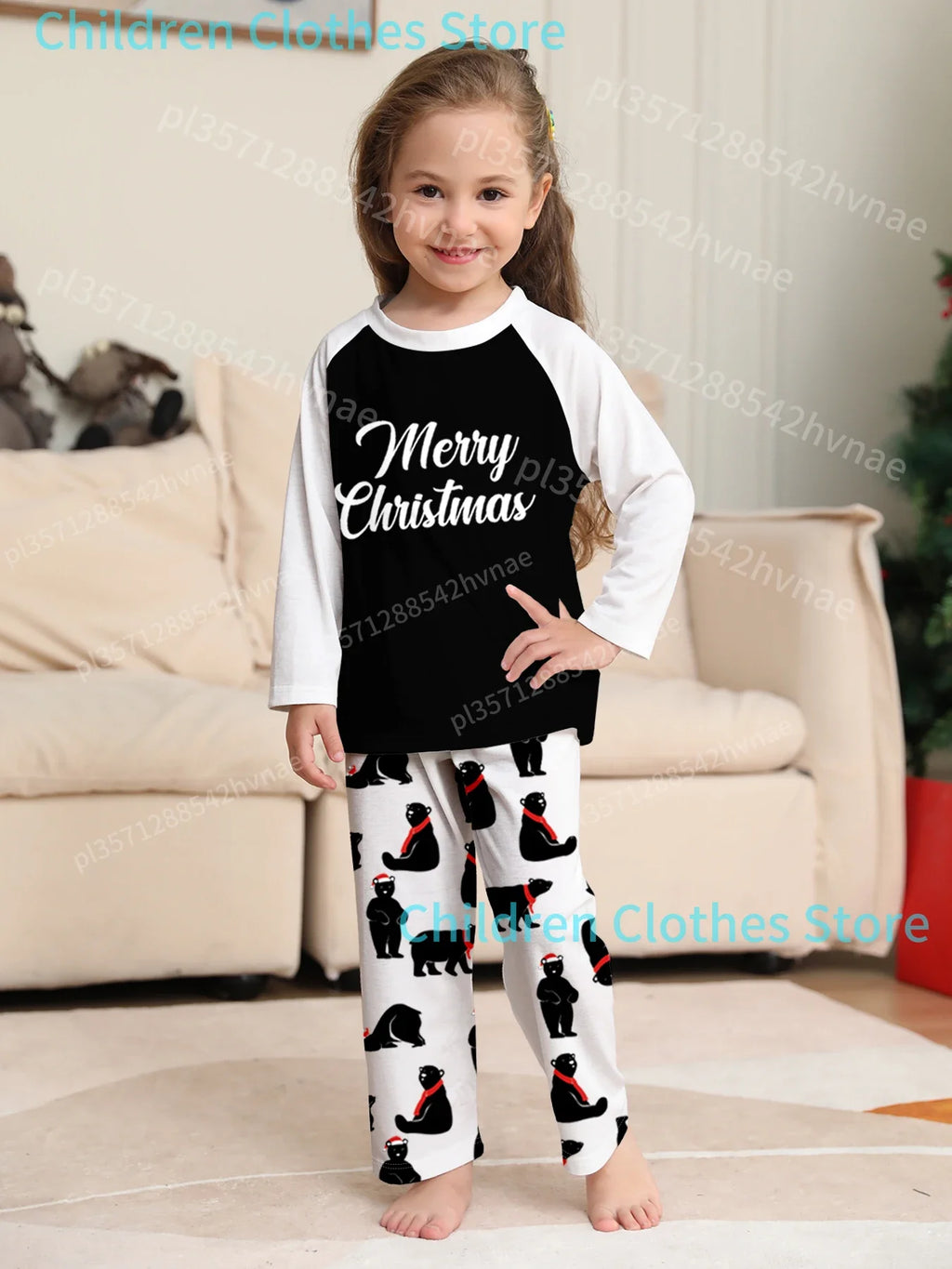 Family Christmas Pajama Sets - Red - Green Plaid Design with Elk Patterns, Comfortable for Holidays