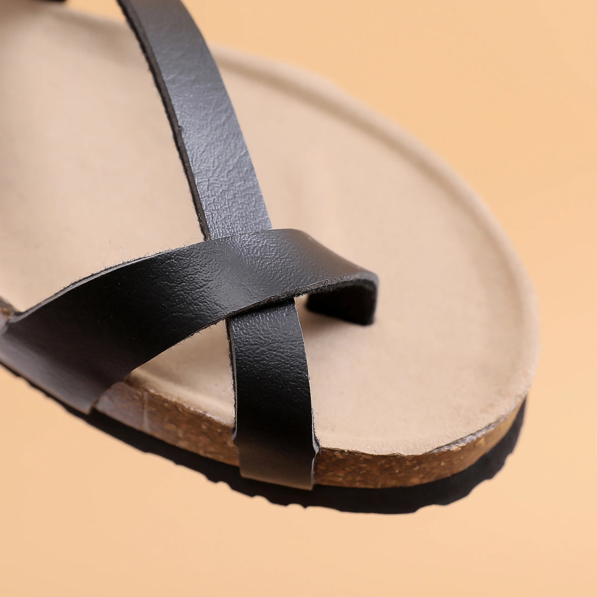 Casual Soft Cork Wedge High Heels Slippers Women Summer Beach Slide Sandals Flip Flop Cross Girl Couple House Outside Shoes