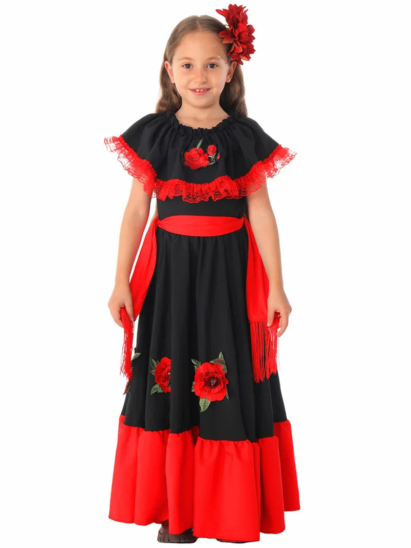 Halloween Day Costumes, Traditional Spanish Cosplay, Children's Festival Stage Performance Costumes