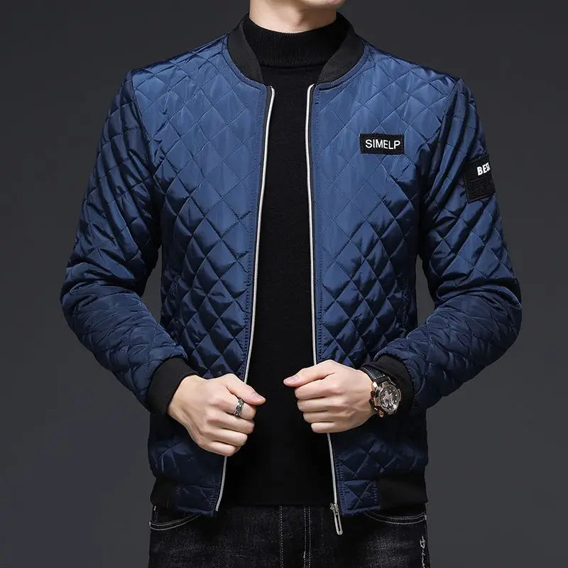 Down Cotton Jacket Autumn Winter Men's Parkas Cotton Jacket Men's Clothing Plus Velvet