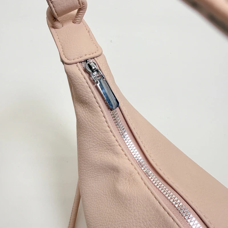 MOODS Shoulder Hobo Bags For Women Soft PU Leather Solid Color Large Capacity Shopping Totes With Adjustable Shoulder Strap 2026