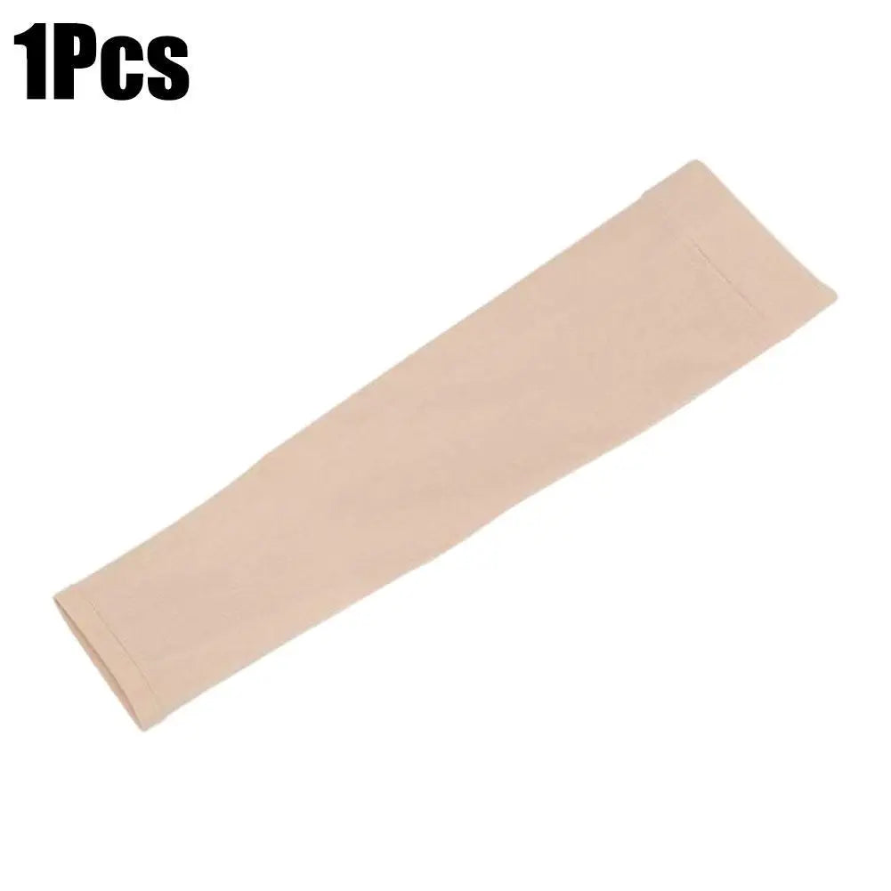 Summer Sun Protection Oversleeve Flesh Colored Skin Sleeves Tattoo Sleeve Covering Scars Unisex Solid Color Arm Cover