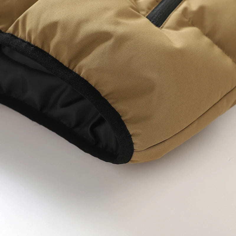 Autumn Winter Men Hooded Thicken Casual Sleeveless Vests Jackets Coat Mens Detachable Hat Waistcoat Vest Man Cotton Outwear Vest