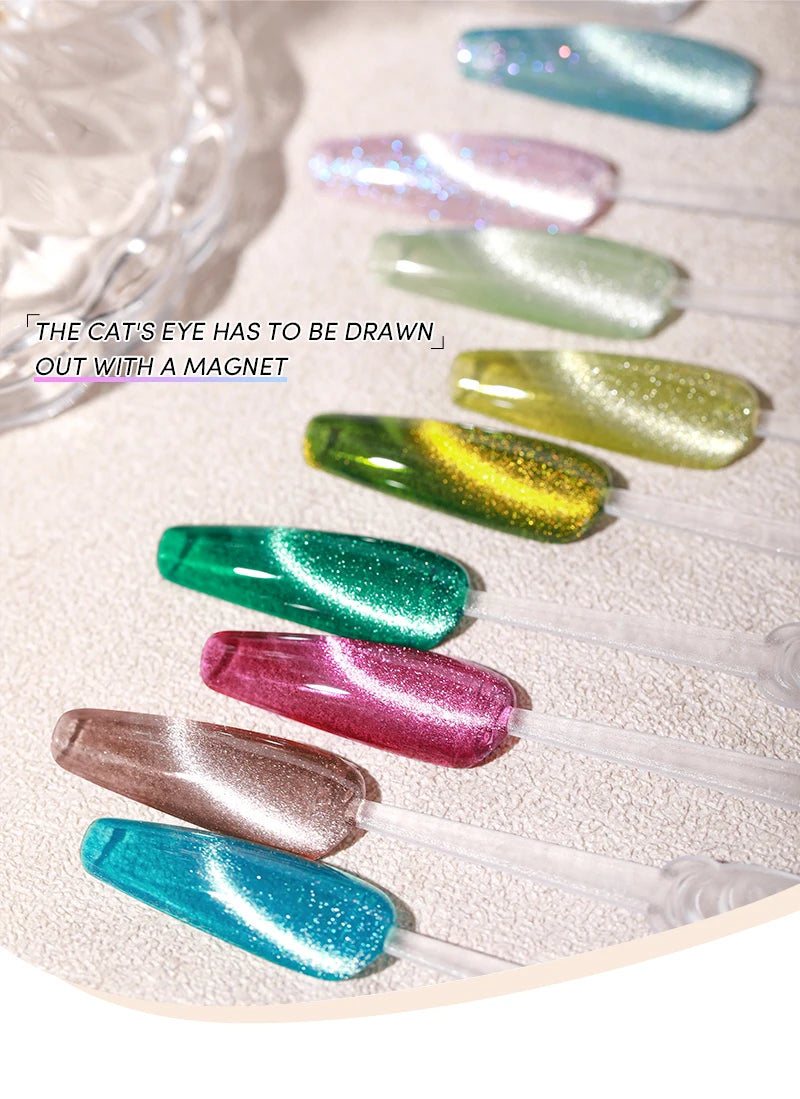 AS 15ml Cat Magnetic Gel Nail Polish Cat Eye Glitter Effect Semi Permanent 36 Colors  Soak Off UV Gel Varnish Manicure Nail Art