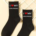 Funny I Love My Girlfriend Boyfriend Couple Socks Matching Lovers Gift Letter Crew Socks Men Women Streetwear Spring Summer