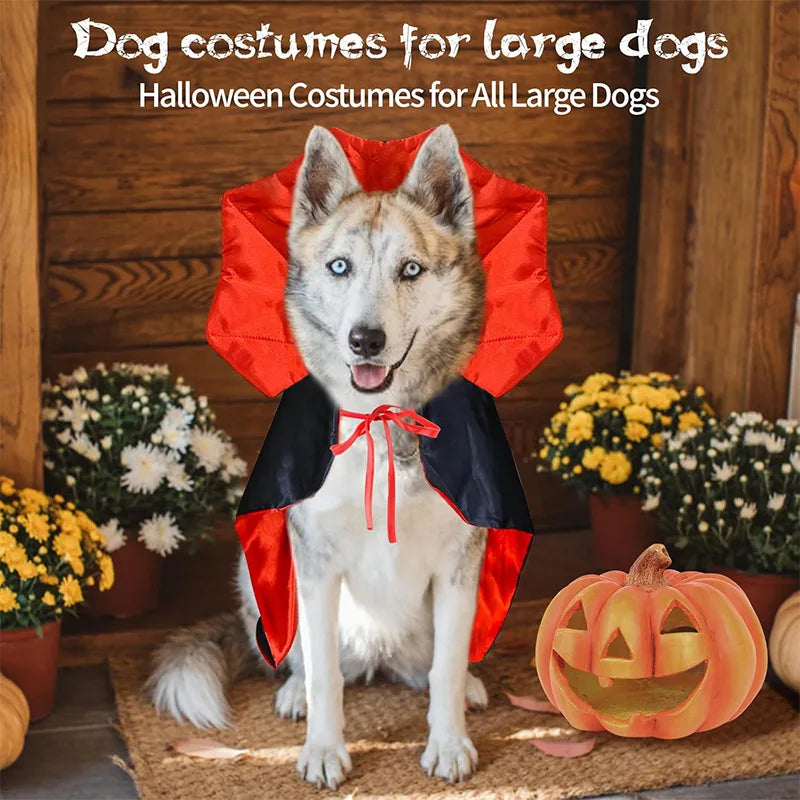 Halloween Vampire Pet Costumes Cats Dogs,Atmospheric Magic CloaksFunny Capes for Cats Dogs Cosplay Funny Coat