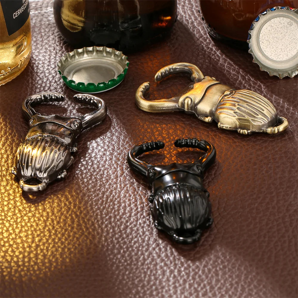 Exquisite Beetle Insect Shape Metal Beer Bottle Opener Funny Birthday Gift Kitchen Bar Tool Beverage Openors