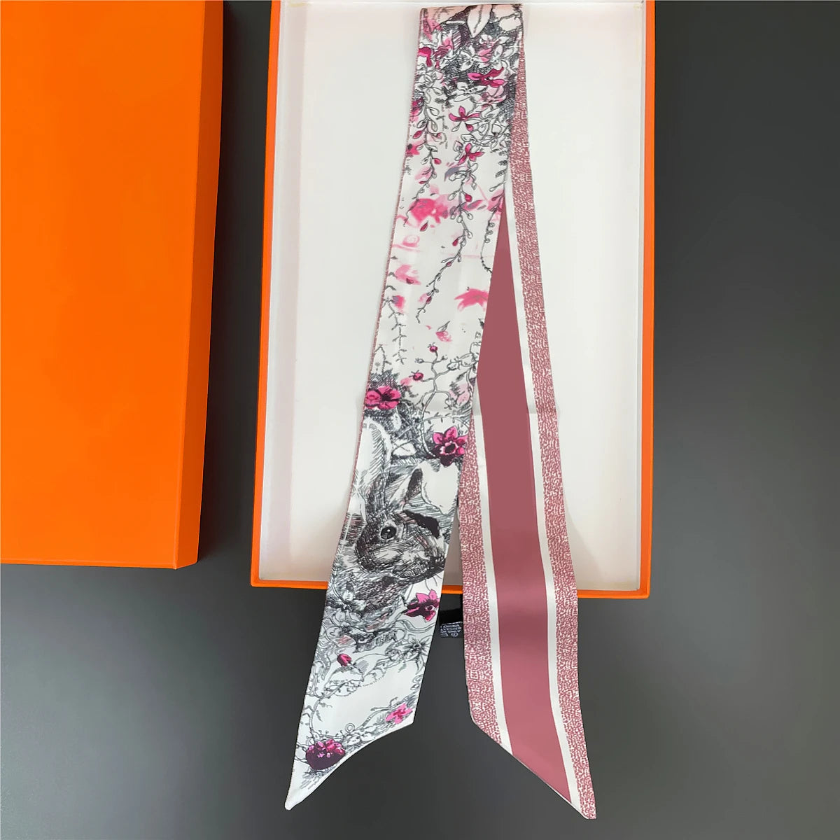 2024 New Design Pansy Tarot Scarf Women Luxury Brand Scarf Skinny Bag Silk Scarves Foulard Hair Neckerchief Headband For Ladies