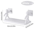 Storage Shelves Racks Self-adhesive Shampoo Shelves Shower Towel Rack Cosmetic Toilet Organizer Home Kitchen PP Plastic Rack