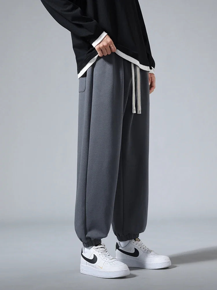2025 Men's Jogger Cotton Sweatpants Big Size 8XL 7XL 6XL Sports Baggy Pants Sting Banding  Hip Hop Loose Harem Trousers